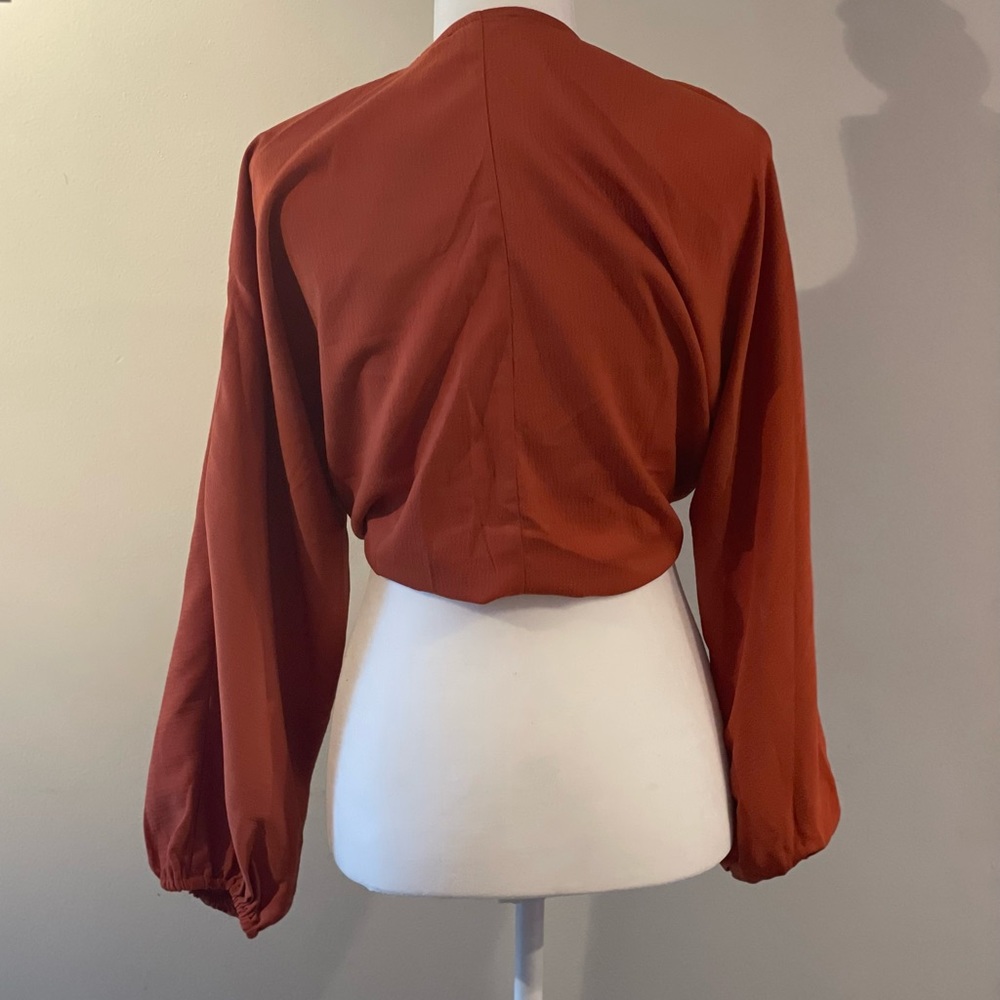 Rust orange crop top - Picture 3 of 3
